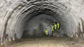 O momento em que se rompeu o novo túnel da Linha Rosa, no metro do Porto