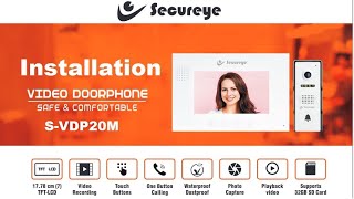 Secureue VDP S-VDP20M Installation