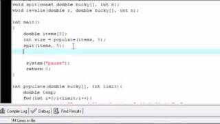 C++ Tutorial - 28 - Changing Array Values with Functions.flv