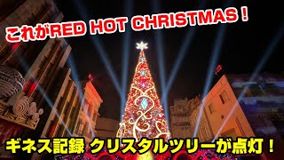 【USJ】3年ぶり！ギネス記録を持つクリスタル・ツリーのスペクタクル・オブ・ライツ！ RED HOT CHRISTMAS どこよりもアツい超元気特区へ！ / ユニバーサル・スタジオ・ジャパン