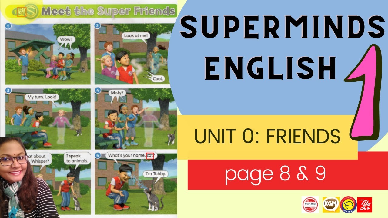 Super Minds 1 Unit 0 Meet The Super Friends Page 8 Page 9 Audio