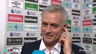 "I enjoyed our football!" Jose Mourinho's first interview as a winning Spurs manager