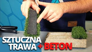 Klejenie sztucznej trawy do betonu ✔️