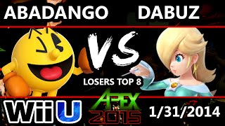 Apex 2015 - Dabuz (Rosalina) Vs. Abadango (Pac-Man) - Losers Top 8 - Smash Wii U