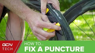 How To Fix A Puncture On A Road Bike | Repair A Roadside Flat Tyre