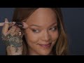 rihanna s softlitglow makeup tutorial using our new soft lit naturally luminous longwear foundation