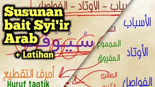 Susunan wazan dalam syi'ir Arab - Kaidah ilmu Arudh