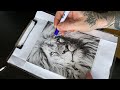 STENCILLING A LION LIVE 🦁