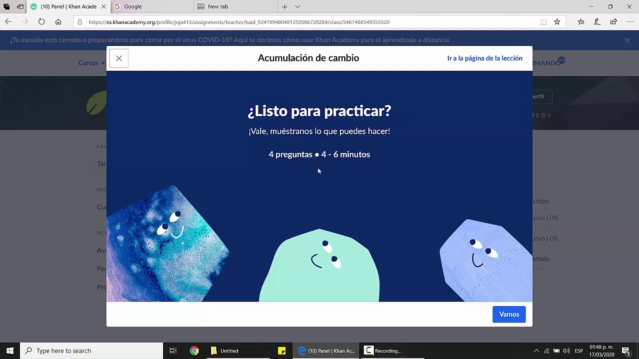 Crear Una Cuenta Para Alumnos En Khan Academy - YouTube