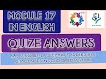 MODULE 17 IN ENGLISH:  ADDRESSING CHALLENGES IN SCHOOL EDUCATION/ NISHTHA TRAINING