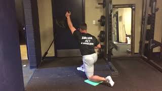 DAC Baseball - Exercise - Eccentric Half Kneeling Landmine Press