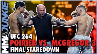 Conor McGregor threatens Dustin Poirier's life after final faceoff | UFC 264 staredown