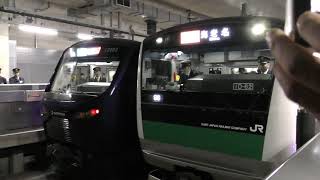 JR車両E233系海老名行きが羽沢横浜国大駅(SO51)に入線・発車！