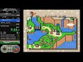 スーパーマリオワールド星道なしrta　 super mario world speedrun no star world