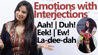 Learn to express Emotions through Interjections - Spoken English Lesson ( Telephone Conversation)