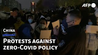 Protest in Chinese capital against zero-Covid policy | AFP