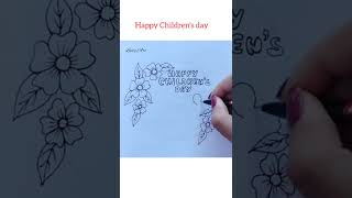 Children's Day Drawing|| Children's Day Poster Drawing #shorts