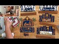 Nativity insert for truck and word signs