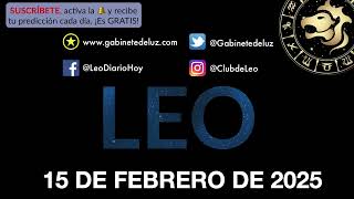 Horóscopo Diario - Leo - 15 de Febrero de 2025.