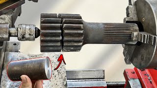 Ingenious Guy Repaired Broken Swing Motar Drive Shaft || Restore of broken Swing Gear Pinion