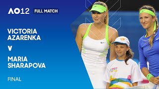 Victoria Azarenka v Maria Sharapova Full Match | Australian Open 2012 Final
