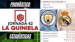 La Quiniela #Jornada 42 Estadísticas, Pronóstico, Jugada Sencilla y 5 Dobles ¡SUSCRIBETE!