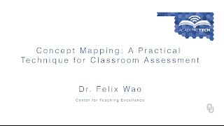 Academic Technology Expo 2014. Felix Wao - Concept Mapping