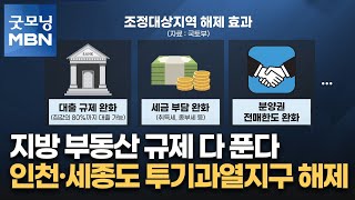 지방 부동산 규제 다 푼다…인천·세종도 투기과열지구 해제 [굿모닝 MBN]