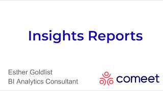 Comeet Insights Training