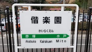 【水戸梅まつり2020】偕楽園駅(臨時駅)にて