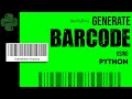 Generate BARCODE using Python in Tamil | #Python_in_tamil | #Python | #tamil