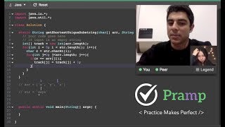 Java Coding Interview Practice on Pramp