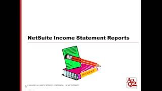 #71 | NetSuite Customized Income Statement