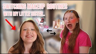 SWITCHING MAKEUP ROUTINES WITH MY LITTLE SISTER...