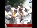 bjp workers protest in kolkata police use water cannons to disperse them oneindia news