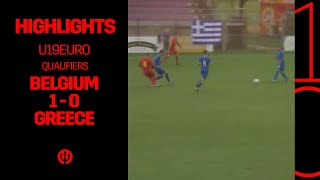 #U19 | #U19EURO | Belgium - Greece 1-0