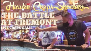 Live Craps Game! The Battle at the Fremont Casino Craps Table in Downtown Las Vegas