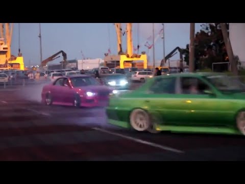Street drifting in japan