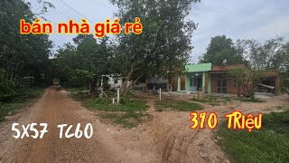 Bán căn nhà giá rẻ chỉ 390 triệu 5mx57m tc 60 gần xã phước vinh -Chợnhàđấttâyninhbđs