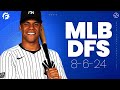 #MLB #DFS Picks & Strategy for #DraftKings & #FanDuel (8/6/24)