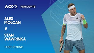 Alex Molcan v Stan Wawrinka Highlights | Australian Open 2023 First Round