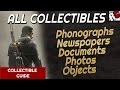 The Order: 1886 ALL COLLECTIBLE LOCATIONS Phonographs, Newspapers, Documents, Photos, Objects