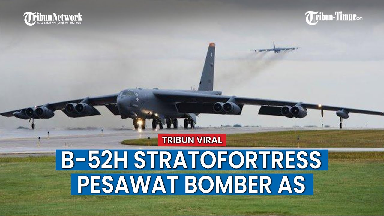 Pesawat Pengebom B-52H Stratofortress AS Mendarat Di Medan, Dipakai ...