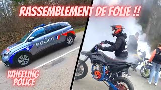 UN RASSEMBLEMENT 50CC DE FOLIE // POLICE, RUN, WHEELING 👮🚨
