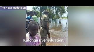 katonga river floods shutting up the road transport on masaka road,tii 5days now