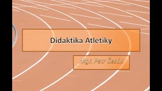 Didaktika Atletiky