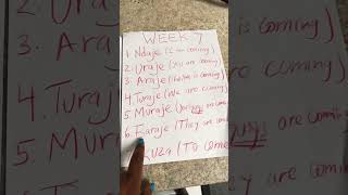 Learning KINYARWANDA / My language WEEK 7 #foreignlanguage