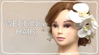 【ブライダルヘアー】短い髪をルーズにまとめてフェミニンに仕上げる作り方です。　　　　Hairarrangement　頭髮排列　헤어어레인지　การจัดเรียงผม