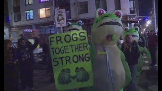 Arrests made during Portland ICE facility protests as hundreds gather
