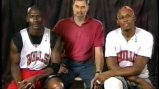 Please don't RIOT 1998 Chicago Bulls Fans - JORDAN, RODMAN, PHIL JACKSON PSA